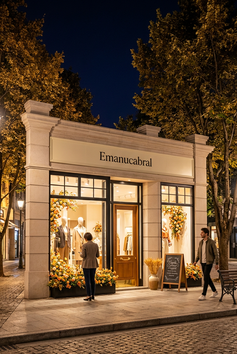 Modelo da colecao Emanucabral Moda Feminina